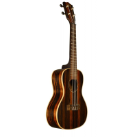 <p>Concert ukulele with eye-catching striped ebony body, maple binding, and satin finish.</p><p></p>